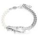 Swarovski Dextera pávé kapcsos karkötő kristálygyönggyel 5696256