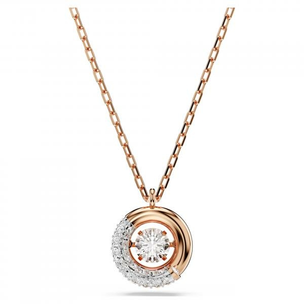 Swarovski Dextera rozé kör alakú nyaklánc kristályokkal 5692257