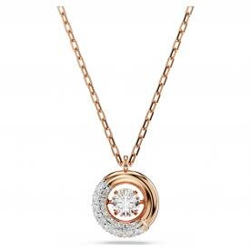 Swarovski Dextera rozé kör alakú nyaklánc kristályokkal 5692257