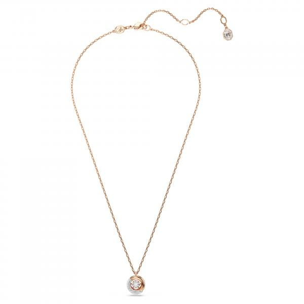 Swarovski Dextera rozé kör alakú nyaklánc kristályokkal 5692257
