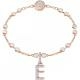 Swarovski E betű rozé charm 5437621