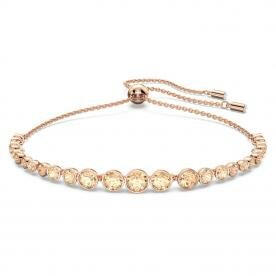 Swarovski Emily állítható rozé színű karkötő rózsaszín kristállyal 5663393