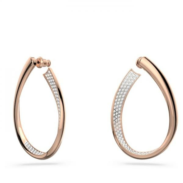 Swarovski Exist rozé színű közepes fülbevaló kristályokkal 5636960