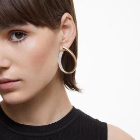 Swarovski Exist rozé színű közepes fülbevaló kristályokkal 5636960