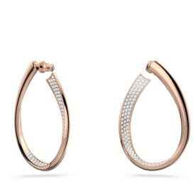 Swarovski Exist rozé színű közepes fülbevaló kristályokkal 5636960