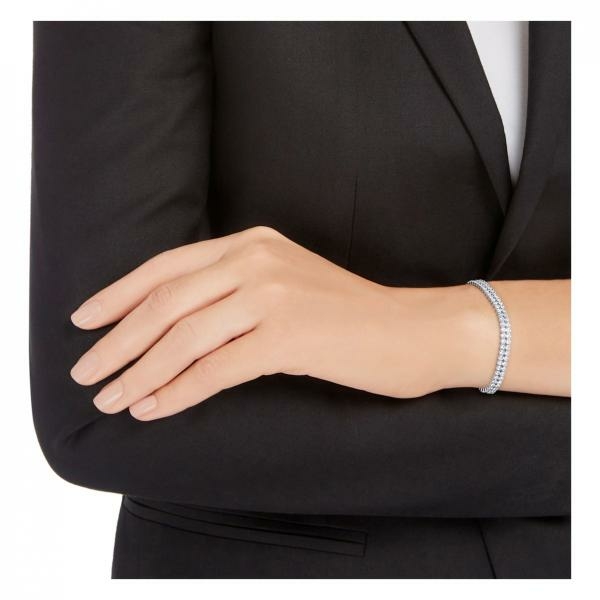 Swarovski Ezüst színű dupla karkötő swarovski krstályokkal 5221397