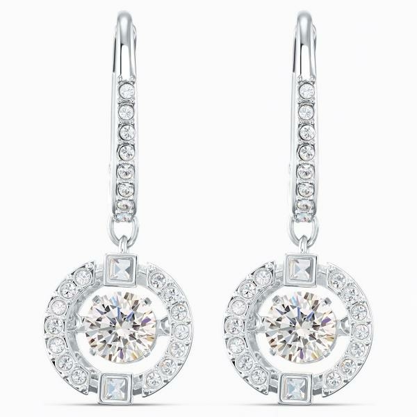 Swarovski Ezüst színű függő fülbevaló swarovski kristállyal 5504652