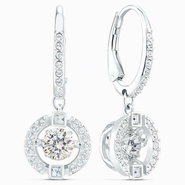 Swarovski Ezüst színű függő fülbevaló swarovski kristállyal 5504652