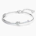 Swarovski Ezüst színű karperec szívvel kristályokkal 5517944