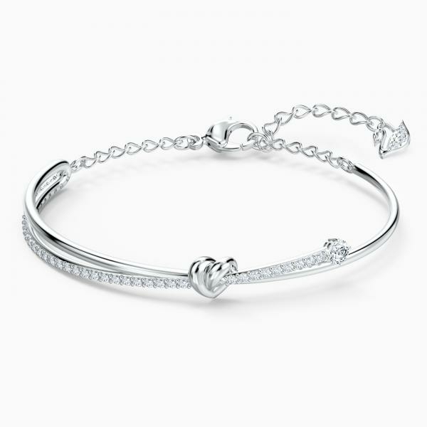 Swarovski Ezüst színű karperec szívvel kristályokkal 5517944