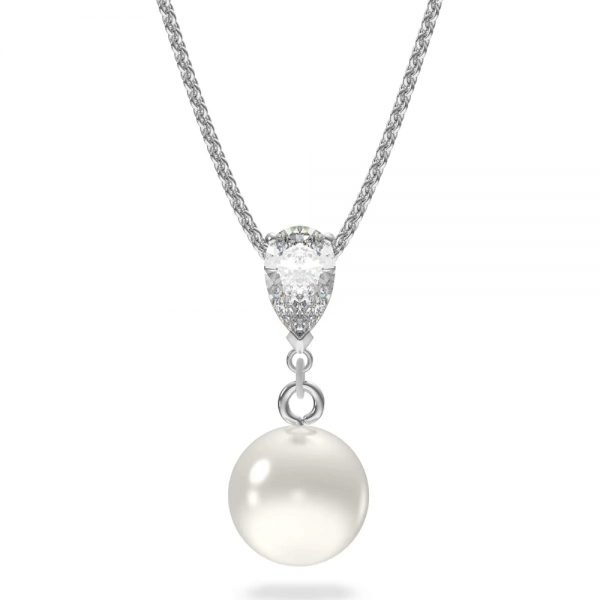 Swarovski Ezüst színű nyaklánc kristálygyönggyel 5559409