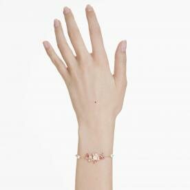 Swarovski Gema arany színű karkötő színes kristályokkal 5688488