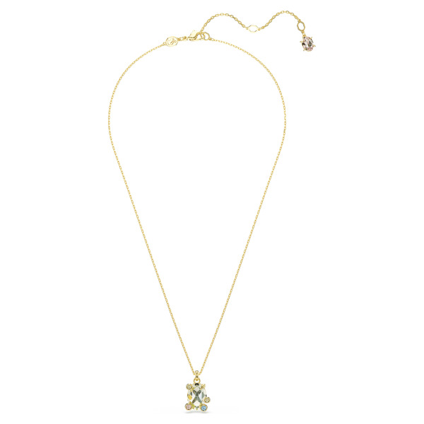 Swarovski Gema arany színű nyaklánc színes kristályokkal 5705816