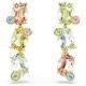 Swarovski Gema csepp alakú fülbevaló színes kristályokkal 5714815