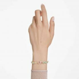 Swarovski Gema tenisz karkötő színes kristályokkal 5705808