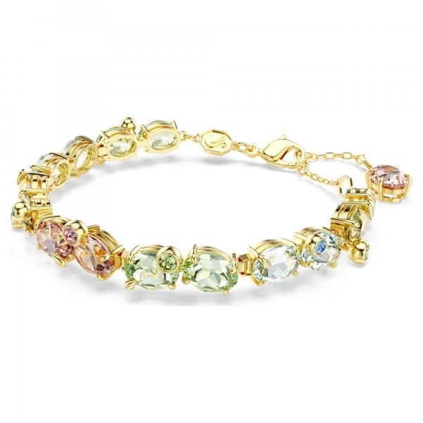Swarovski Gema tenisz karkötő színes kristályokkal 5705808