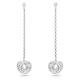 Swarovski Generatipn ezüst színű függő fülbevaló 5636515