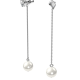 Swarovski Gyöngy függő állítható ezüst színű fülbevaló kristállyal 5563290