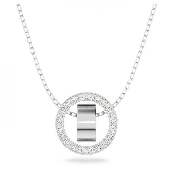 Swarovski Hollow ezüst színű nyaklánc kristályokkal 5636501