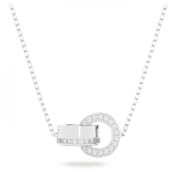 Swarovski Hollow kisebb ezüst színű nyaklánc kristályokkal 5636497