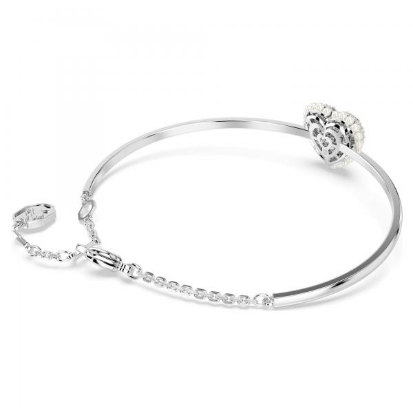 Swarovski Hyperbola ezüst színű karperec szív medállal 5684385