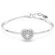 Swarovski Hyperbola ezüst színű karperec szív medállal 5684385
