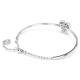 Swarovski Hyperbola ezüst színű karperec szív medállal 5684385