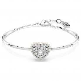 Swarovski Hyperbola ezüst színű karperec szív medállal 5684385