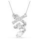Swarovski Hyperbola ezüst színű nyaklánc áttetsző kristályokkal 5698547
