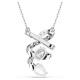 Swarovski Hyperbola ezüst színű nyaklánc áttetsző kristályokkal 5698547