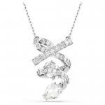 Swarovski Hyperbola ezüst színű nyaklánc áttetsző kristályokkal 5698547