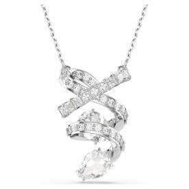 Swarovski Hyperbola ezüst színű nyaklánc áttetsző kristályokkal 5698547