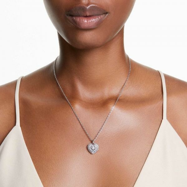 Swarovski Hyperbola ezüst színű nyaklánc szív medállal 5684386
