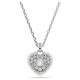 Swarovski Hyperbola ezüst színű nyaklánc szív medállal 5684386