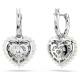 Swarovski Hyperbola ezüst színű szív fülbevaló 5684384