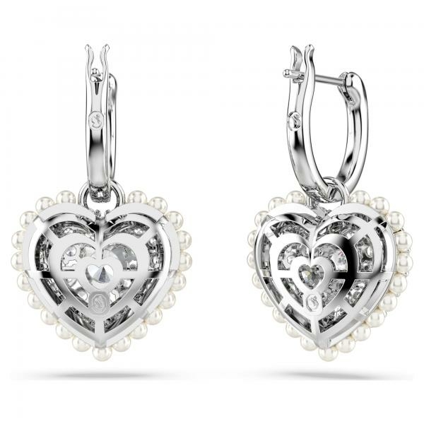 Swarovski Hyperbola ezüst színű szív fülbevaló 5684384