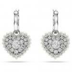 Swarovski Hyperbola ezüst színű szív fülbevaló 5684384
