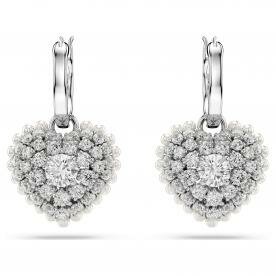 Swarovski Hyperbola ezüst színű szív fülbevaló 5684384
