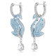 Swarovski Iconic kék hattyús ezüst színű függő fülbevaló 5660593