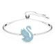 Swarovski Iconic kék hattyús ezüst színű karkötő 5660595