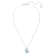 Swarovski Iconic kék hattyús ezüst színű nyaklánc 5660594