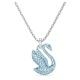 Swarovski Iconic kék hattyús ezüst színű nyaklánc 5660594