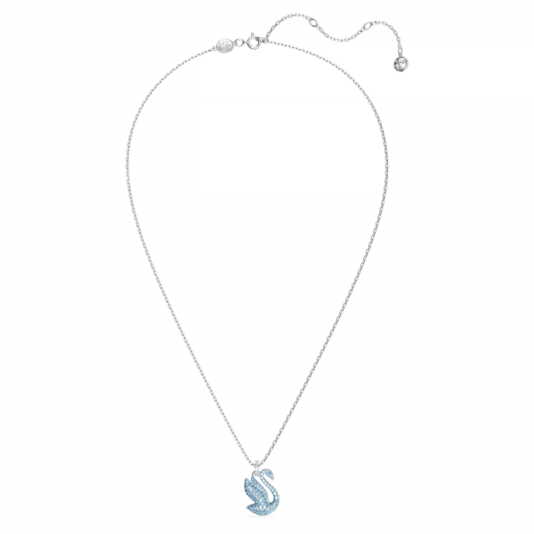 Swarovski Iconic kék hattyús ezüst színű nyaklánc 5660594