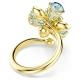 Swarovski Idyllia arany színű gyűrű kék kristályokkal 5709031