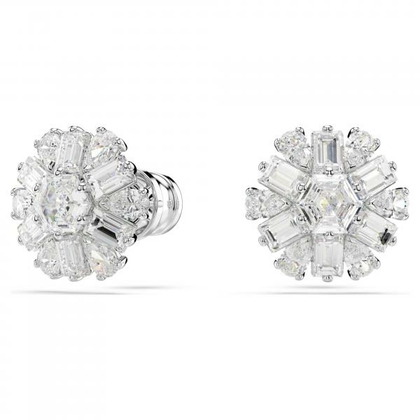 Swarovski Idyllia ezüst színű hópehely bedugós fülbevaló 5691483