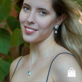 Swarovski Idyllia ezüst színű kagylós ékszer szett - szett