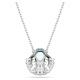 Swarovski Idyllia ezüst színű kagylós nyaklánc kék kristállyal 5689195