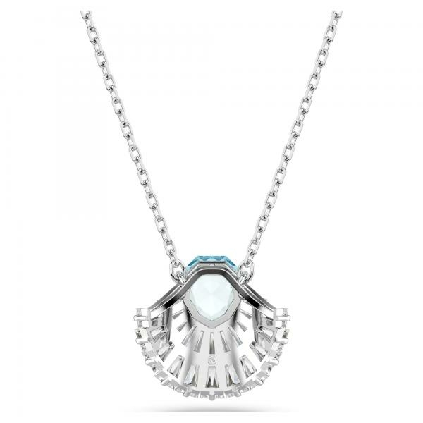 Swarovski Idyllia ezüst színű kagylós nyaklánc kék kristállyal 5689195