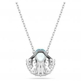 Swarovski Idyllia ezüst színű kagylós nyaklánc kék kristállyal 5689195