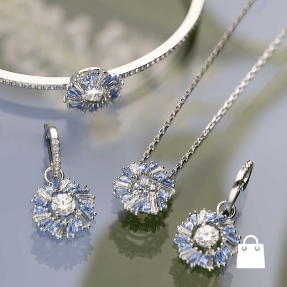 Swarovski Idyllia kék szett - szett